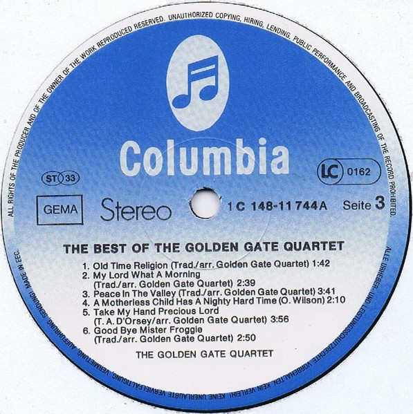 Cover zu The Golden Gate Quartet - The Best Of The Golden Gate Quartet | Vinyl | Jazz, Folk, World, & Country | Germany