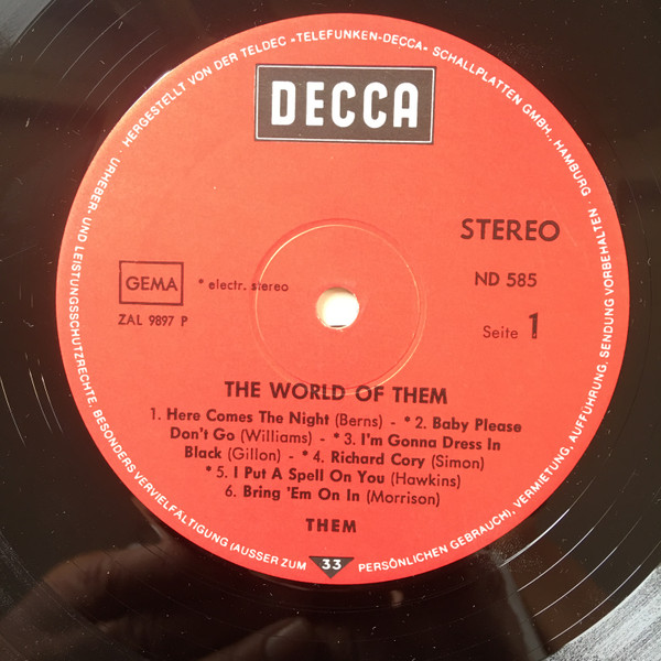 Cover zu Them (3) - The World Of Them | LP, Comp, RE | Rock, Blues | Germany