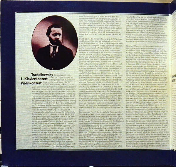 Cover zu Arthur Rubinstein, Pyotr Ilyich Tchaikovsky, Jascha Heifetz - Konzerte | Vinyl | Classical | Germany Schallplatten Ankauf