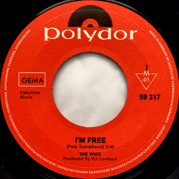 Cover zu The Who - I'm Free | 1969 | Vinyl | Rock | Germany Schallplatten Ankauf