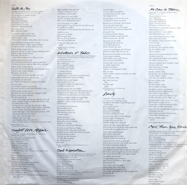 Cover zu Anita Baker - Compositions | 1990 | Vinyl | Jazz, Funk / Soul | UK & Europe