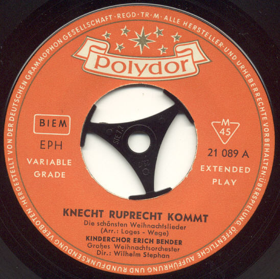 Cover zu Der Bendersche Kinderchor - Knecht Ruprecht Kommt | 1962 | Vinyl | Pop, Folk, World, & Country | Germany