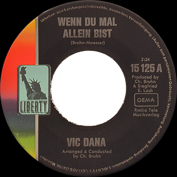 Cover zu Vic Dana - Lady Sugarfield | 1968 | Vinyl | Rock, Pop | Germany Schallplatten Ankauf