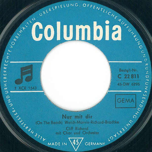 Cover zu Cliff Richard - Das Ist Die Frage Aller Fragen / Nur Mit Dir | 1964 | Vinyl | Rock, Pop | Germany Schallplatten Ankauf