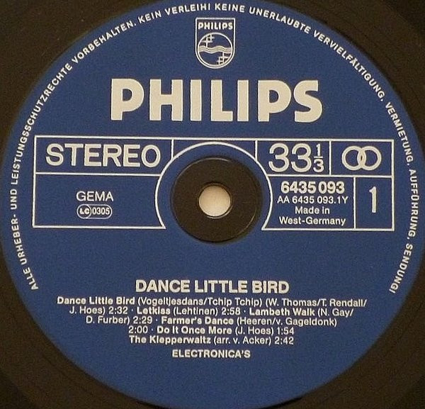 Cover zu De Electronica's - Dance Little Bird | 1981 | Vinyl | Pop | Germany Schallplatten Ankauf