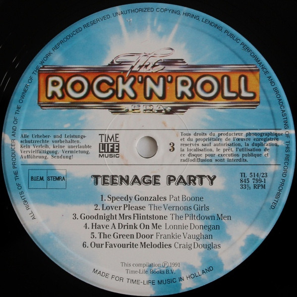 Cover zu Various - Teenage Party | 1991 | Vinyl | Rock, Pop | Europe