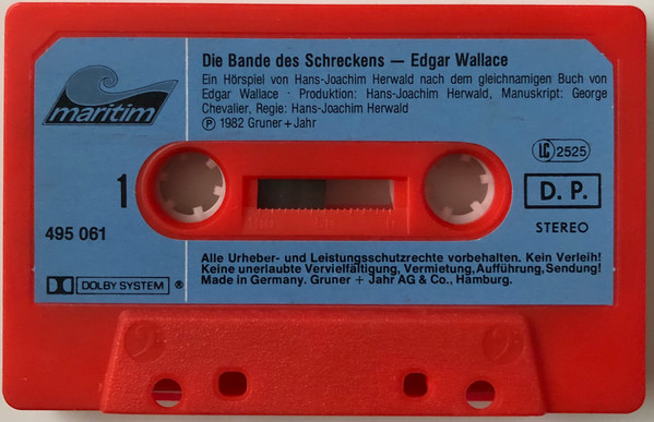 Cover zu Edgar Wallace / Hans-Joachim Herwald - Edgar Wallace 5 - Die Bande Des Schreckens | 1982 | Vinyl | Non-Music | Germany Schallplatten Ankauf