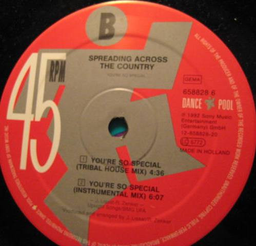 Cover zu Spreading Across The Country - You're So Special | 1992 | Vinyl | Electronic | Germany Schallplatten Ankauf