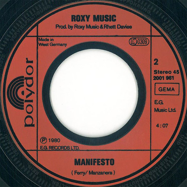 Cover zu Roxy Music - Over You | 1980 | 7