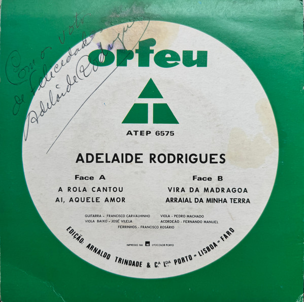 Cover zu Adelaide Rodrigues - Folclore | 1974 | Vinyl | Folk, World, & Country | Portugal Schallplatten Ankauf