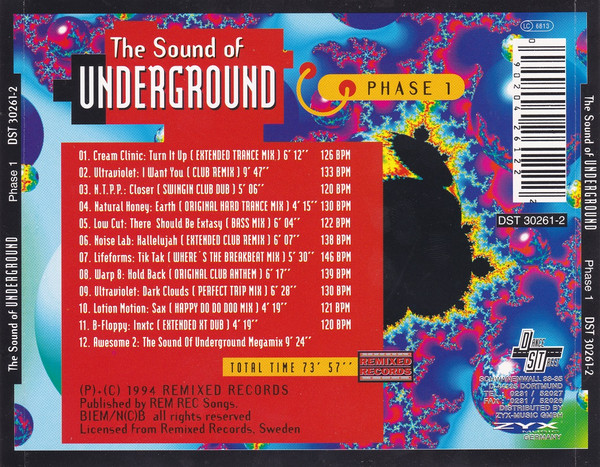 Cover zu Various - The Sound Of Underground - Phase 1 | 1994 | Vinyl | Electronic | Sweden
