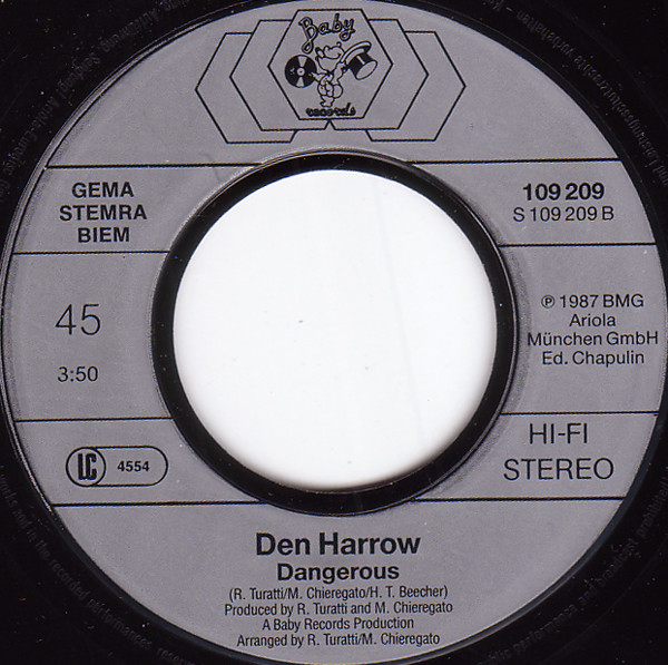 Cover zu Den Harrow - Tell Me Why | 1987 | Vinyl, 45 RPM, 7