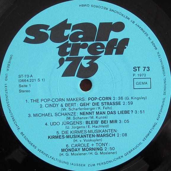Cover zu Various - Star Treff '73 | 1972 | Vinyl | Pop | Germany Schallplatten Ankauf