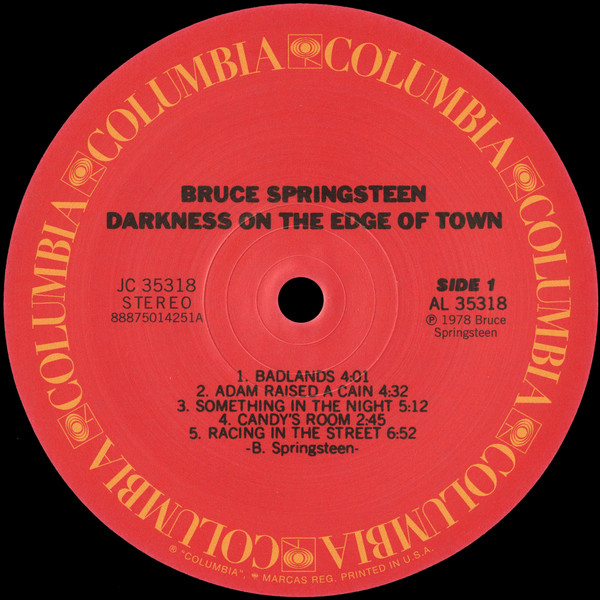 Cover zu Bruce Springsteen - Darkness On The Edge Of Town | 2015 | Vinyl | Rock | UK, Europe & US Schallplatten Ankauf