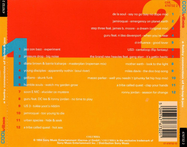 Cover zu Various - Cool Vibes - A Funky Connection Of Hip Hop & Jazz | 1994 | 2xCD, Comp | Electronic, Hip Hop, Jazz, Funk / Soul | Europe