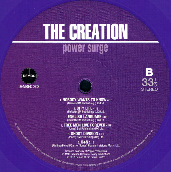 Cover zu The Creation (2) - Power Surge | 2017 | Vinyl | Rock | Europe