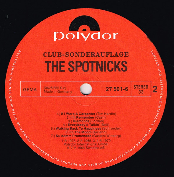 Cover zu The Spotnicks - Spotnicks | Vinyl | Rock | Germany