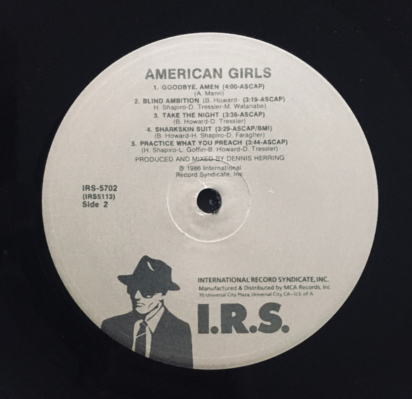 Cover zu American Girls - American Girls | 1986 | Vinyl | Rock | US