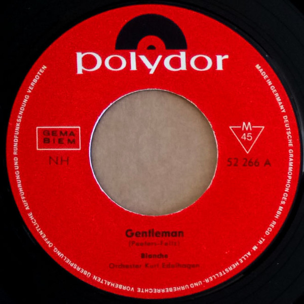 Cover zu Blanche (18) - Gentleman | 1964 | Vinyl | Pop | Germany Schallplatten Ankauf