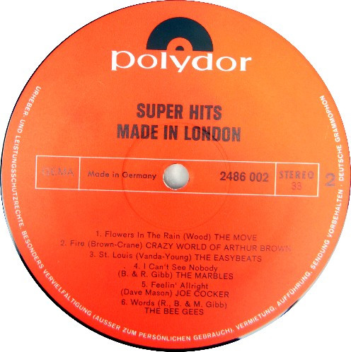 Cover zu Various - Super Hits Made In London | Vinyl | Rock, Pop | Germany