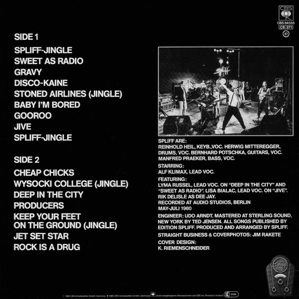 Cover zu Spliff - The Spliff Radio Show | 1980 | LP, Album | Electronic, Rock | Germany