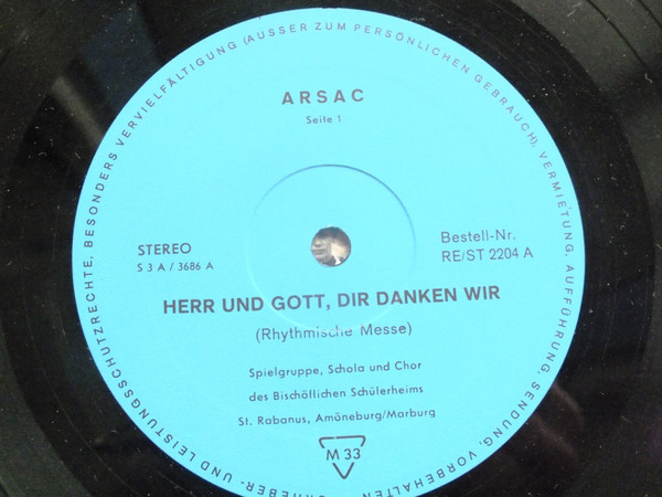 Cover zu The Hooligans (11), Schola Und Chor Des Bischöflichen Schülerheims St. Rabanus, Amöneburg Bei Marburg - Herr Und Gott Wir Danken Dir - Rhythmische Messe | 1967