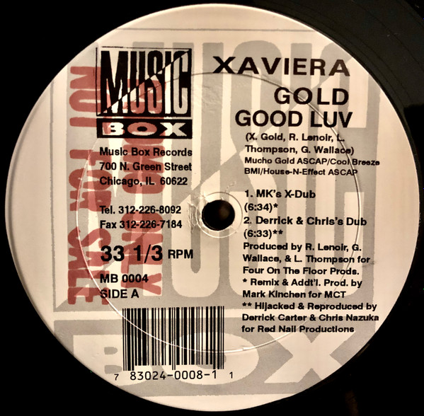 Cover zu Xaviera Gold - Good Luv | 1994 | Vinyl | Electronic | US