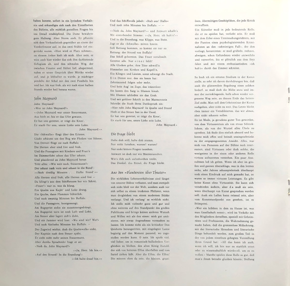 Cover zu Theodor Fontane - O.E. Hasse - Ja, Das Möcht' Ich Noch Erleben - Gedichte Und Prosa | Vinyl | Non-Music | Germany