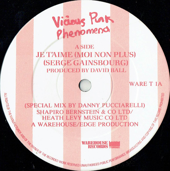 Cover zu Vicious Pink Phenomena - Je T'aime | 1983 | Vinyl | Electronic | UK