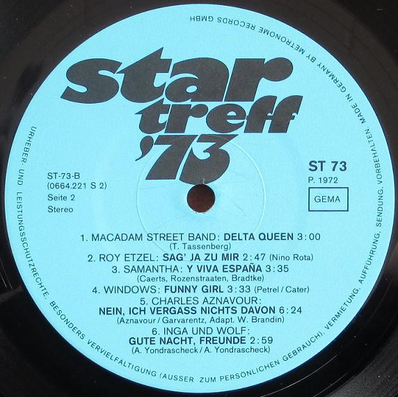 Cover zu Various - Star Treff '73 | 1972 | Vinyl | Pop | Germany