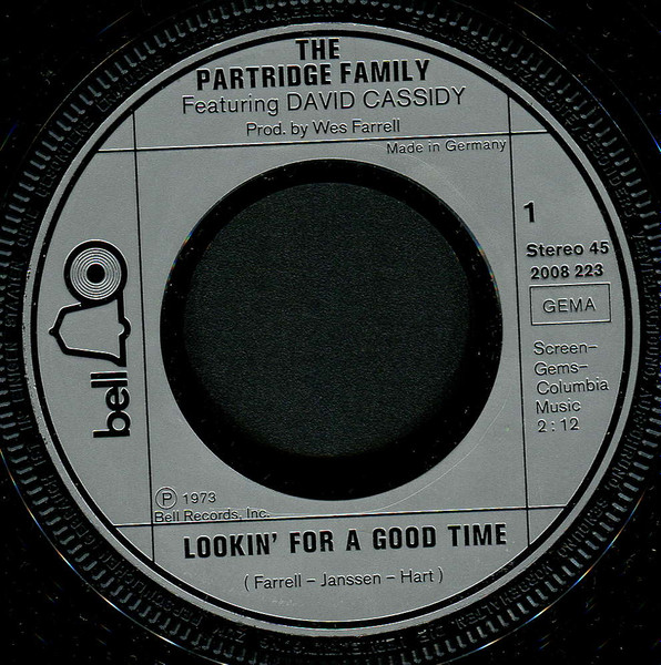 Cover zu The Partridge Family - Lookin' For A Good Time / Money Money | 1973 | Vinyl | Rock | Germany