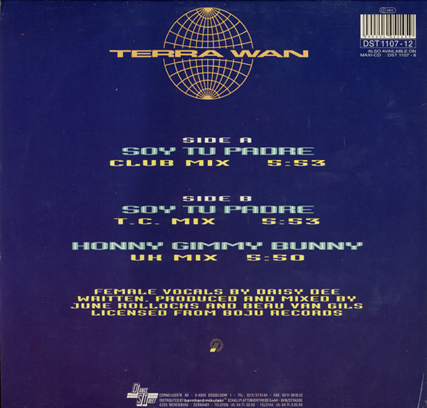 Cover zu Terra W.A.N. - Soy Tu Padre | 1992 | Vinyl | Electronic | Europe Schallplatten Ankauf