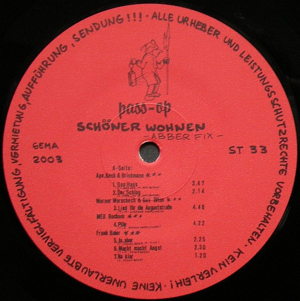 Cover zu Various - Schöner Wohnen - Abber Fix! | 1982 | Vinyl | Rock | Germany