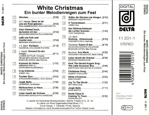 Cover zu Various - White Christmas - Ein Bunter Melodienreigen Zum Fest | 1997 | Vinyl | Pop, Classical, Folk, World, & Country | Europe Schallplatten Ankauf