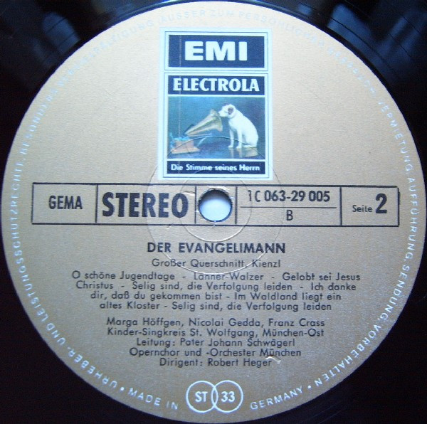 Cover zu Wilhelm Kienzl - Der Evangelimann | Vinyl | Classical | Germany