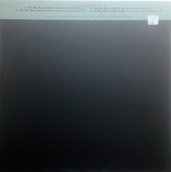 Cover zu Ebon-E - On My Way (What 2 Do) | 2001 | Vinyl | Electronic | Netherlands Schallplatten Ankauf