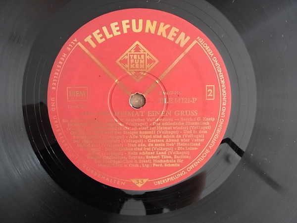 Cover zu Various - Aus Der Heimat Einen Gruß - Ein Großes Potpourri Beliebter Deutscher Volksweisen | Vinyl | Folk, World, & Country | Germany