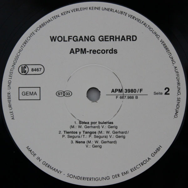 Cover zu Wolfgang Gerhard - Jazz Meets Flamenco | 1982 | Vinyl | Jazz, Latin | Germany