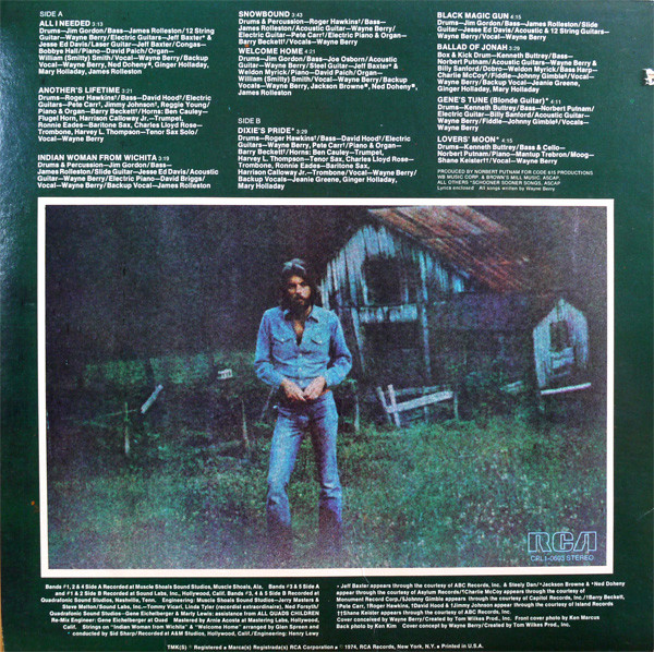 Cover zu Wayne Berry - Home At Last | 1974 | Vinyl | Rock, Blues, Folk, World, & Country | US Schallplatten Ankauf