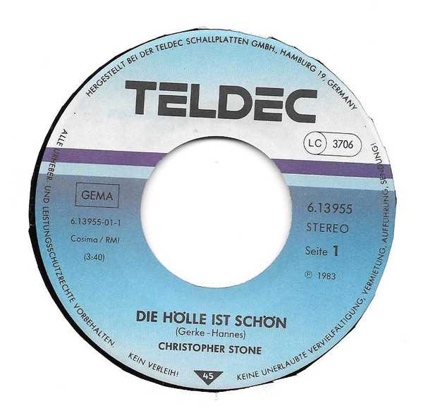 Cover zu Christopher Stone (2) - Die Hölle Ist Schön | 1983 | Vinyl | Pop | Germany Schallplatten Ankauf