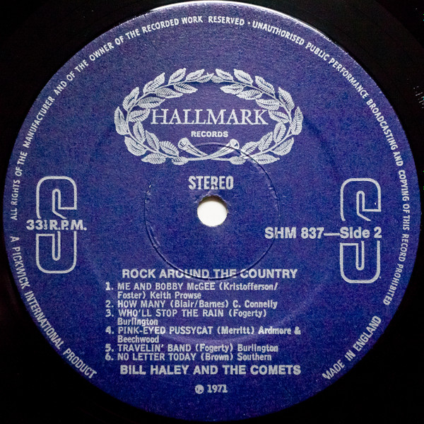 Cover zu Bill Haley And His Comets - Rock Around The Country | 1974 | Vinyl, LP, Album | Rock, Folk, World, & Country | UK