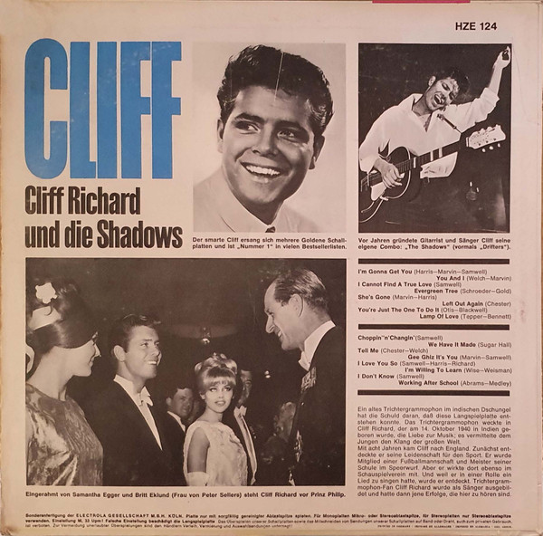 Cover zu Cliff Richard & The Shadows - Cliff - Hits Am Laufenden Band | 1964 | Vinyl | Rock | Germany Schallplatten Ankauf