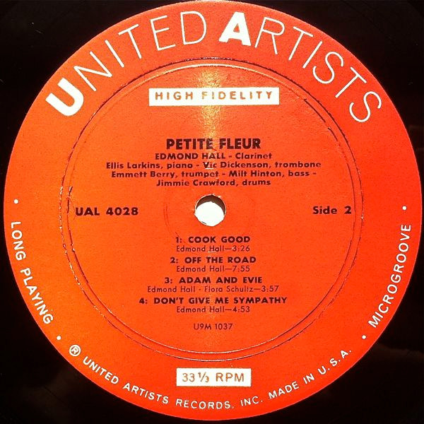 Cover zu Edmond Hall - Petite Fleur | 1959 | Vinyl | Jazz | US