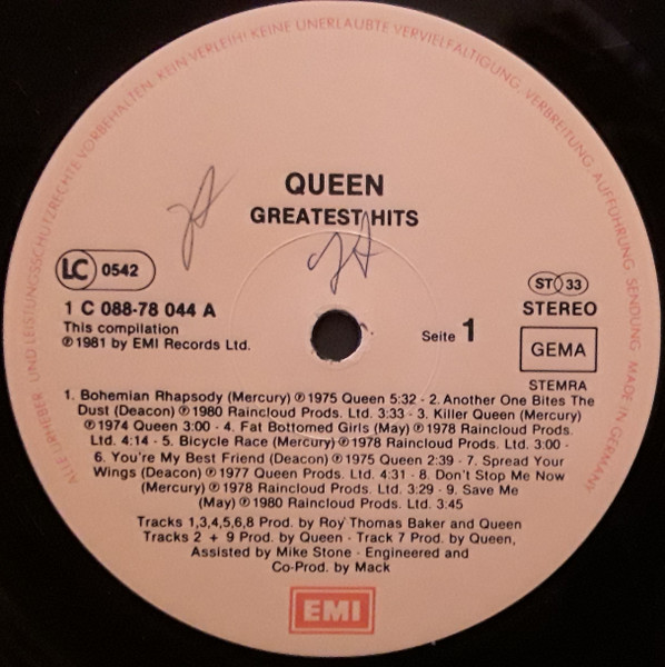 Cover zu Queen - Greatest Hits | 1981 | Vinyl, LP, Stereo, Compilation | Rock, Funk / Soul | Germany