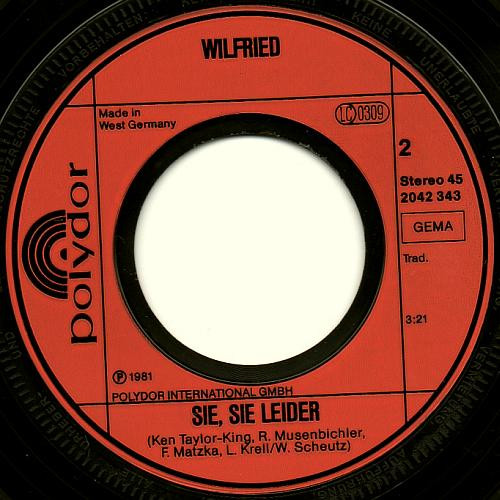 Cover zu Wilfried - Highdelbeeren | 1981 | 7