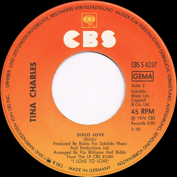 Cover zu Tina Charles - Love Me Like A Lover | 1976 | 7