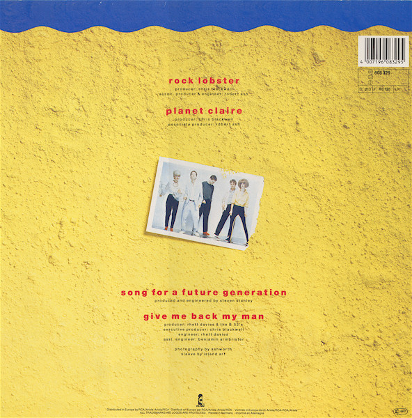 Cover zu The B-52's - Rock Lobster | 1986 | Vinyl | Rock | Europe Schallplatten Ankauf