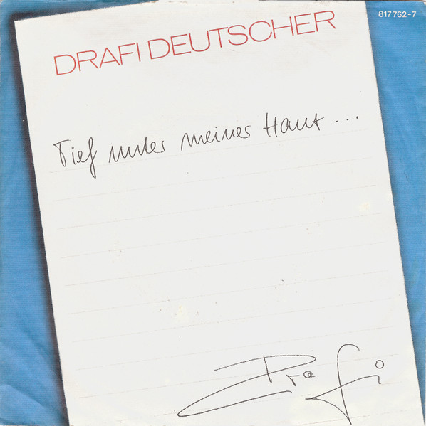 Cover zu Drafi Deutscher - Tief Unter Meiner Haut | 1984 | Vinyl | Electronic, Pop | Germany Schallplatten Ankauf
