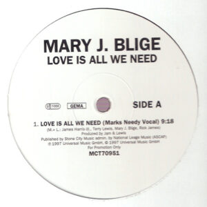 Bild Mary J. Blige – Love Is All We Need | 1997 | Vinyl, 12″, Promo | Electronic | Germany Schallplatten Ankauf