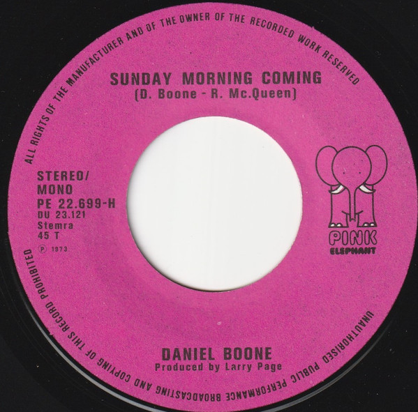 Cover zu Daniel Boone - Rock And Roll Bum | 1973 | Vinyl | Rock, Blues, Pop | Netherlands